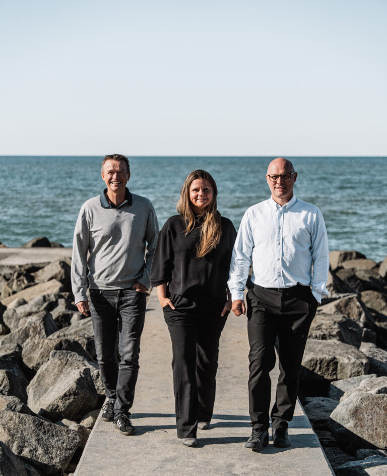 Indehavere af DitFinanshus Thomas Houen, Trine Rubæk og Mads Sørensen