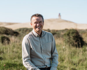 Thomas Houen ved Rubjerg Knude Fyr